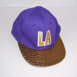 Carbon Elements LA Purple Gold Snapback Cap SK8R